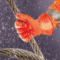 Polar Grip&reg; 23-700 Gloves, 9/Large, PVC Coating, Nylon Shell Helyx Safety & Industrial Supplies
