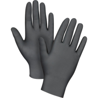 Puncture-Resistant Medical-Grade Disposable Gloves, Small, Nitrile, 5-mil, Powder-Free, Black, Class 2 Helyx Safety & Industrial Supplies