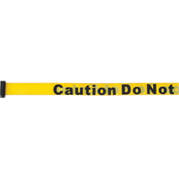 Tape Cassettes for Build-Your-Own Crowd Control Barriers, Caution Do Not Enter, 7', Yellow Tape Helyx Safety & Industrial Supplies