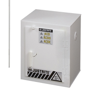 Solid Polyethylene Acid Cabinets, 6 x 0.66043 Gal., 17" x 22" x 17" Helyx Safety & Industrial Supplies