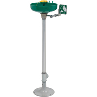 Poste de douche oculaire/faciale Axion, Installation Socle, Bol Plastique Helyx Safety & Industrial Supplies