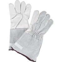 Standard-Duty Snug Wrist Work Gloves, Large, Goat Grain Palm Helyx Safety & Industrial Supplies