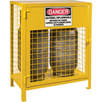 Armoires pour cylindres &agrave; gaz, nbre de bouteilles: 2, 30" , 17" , 37" , Jaune Helyx Safety & Industrial Supplies
