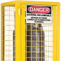 Armoire de s&eacute;curit&eacute; pour cylindres de gaz conforme aux normes de la CSA, nbre de bouteilles: 2, 17" , 17" , 69" , Jaune Helyx Safety & Industrial Supplies