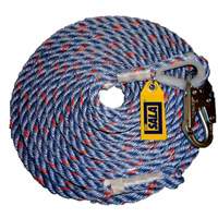 DBI-SALA&reg; Rope Lifeline with Snap Hook, Polyester/Polypropylene Helyx Safety & Industrial Supplies