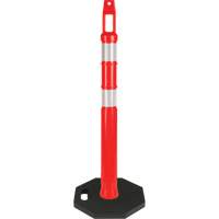 Poteau d&eacute;lin&eacute;ateur de premi&egrave;re qualit&eacute;, 42" h, Orange Helyx Safety & Industrial Supplies