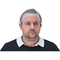 Hair Nets, Nylon, 18", White Helyx Safety & Industrial Supplies