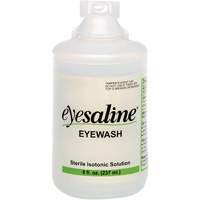 Saline Eyewash Bottles, Full Bottle, 8 oz. Helyx Safety & Industrial Supplies