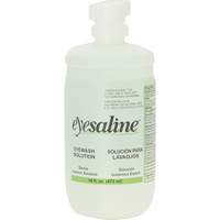 Saline Eyewash Bottles, Full Bottle, 16 oz. Helyx Safety & Industrial Supplies