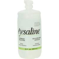 Saline Eyewash Bottles, Full Bottle, 32 oz. Helyx Safety & Industrial Supplies