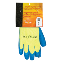 Gants haute visibilit&eacute; doubl&eacute;s d'acrylique de caoutchouc naturel, 8, R&ecirc;vetement Latex de caoutchouc, Calibre 7, Enveloppe en Acrylique Helyx Safety & Industrial Supplies