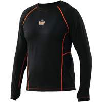Long Sleeve Thermal Shirts, Men's, Medium, Black Helyx Safety & Industrial Supplies