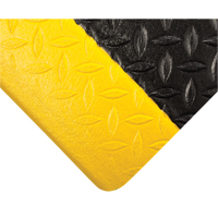 Tuf Sponge Mats No. 452, Diamond, 3' x 60' x 1/2", Black/Yellow, PVC Sponge Helyx Safety & Industrial Supplies