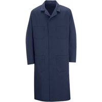 Shop Coats, Poly-Cotton, Size 36, Navy Blue Helyx Safety & Industrial Supplies