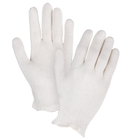 Mediumweight Inspection Gloves, Poly/Cotton, Hemmed Cuff, Ladies Helyx Safety & Industrial Supplies
