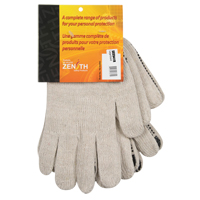 Heavyweight Dotted String Knit Gloves, Poly/Cotton, Single Sided, 7 Gauge, Large Helyx Safety & Industrial Supplies