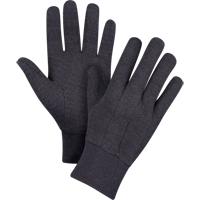 Jersey Gloves, Large, Brown, Unlined, Knit Wrist Helyx Safety & Industrial Supplies