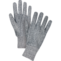 Jersey Gloves, Large, Salt & Pepper, Unlined, Knit Wrist Helyx Safety & Industrial Supplies