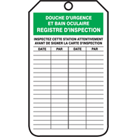 Safety Tags, Plastic, 3-1/8" W x 5-7/8" H, French Helyx Safety & Industrial Supplies