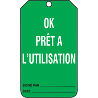 Inspection Tags, Cardstock, 3-3/8" W x 5-7/8" H, French Helyx Safety & Industrial Supplies