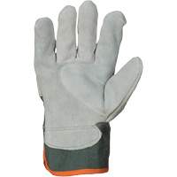 Gants d'ajusteur Endura, Grand, Paume en Cuir refendu, Doublure en Coton Helyx Safety & Industrial Supplies
