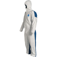 Combinaisons avec capuchon, 4T-Grand, Bleu/Blanc, Tyvek 400 D Helyx Safety & Industrial Supplies