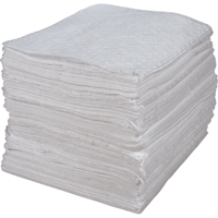Feuilles absorbantes li&eacute;es de premi&egrave;re qualit&eacute;, Huile seulement, 15" x 17", 30 gal. d'absorption Helyx Safety & Industrial Supplies