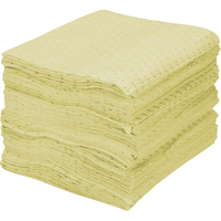 Premium Fine Fiber Sorbent Pads, Hazmat, 15" x 17", 30 gal. Absorbancy Helyx Safety & Industrial Supplies