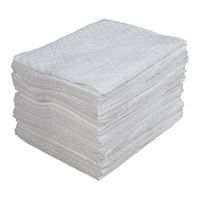 Feuilles absorbantes lamin&eacute;es (SMS) de premi&egrave;re qualit&eacute;, Huile seulement, 15" x 17", 25 gal. d'absorption Helyx Safety & Industrial Supplies