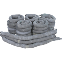 Sorbents Socks, Universal, 50 gal. Absorbancy, 3" W x 4' L, Pack of 30 Helyx Safety & Industrial Supplies