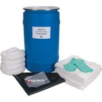 Shop Spill Kit, Oil Only, Drum, 30 US gal. Absorbancy Helyx Safety & Industrial Supplies