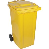 Contenant jaune mobile, Polyur&eacute;thane, 63 gallons/63 gal. US Helyx Safety & Industrial Supplies