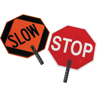 Double-Sided "Stop/Slow" Traffic Control Sign Helyx Safety & Industrial Supplies