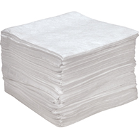 Premium Anti Static Sorbent Pads, Oil Only, 15" x 18", 25 gal. Absorbancy Helyx Safety & Industrial Supplies