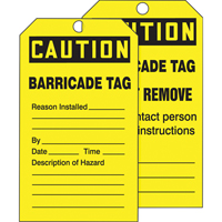Tags By-The-Roll Safety Tags, Cardstock, 3" W x 6-1/4" H, English Helyx Safety & Industrial Supplies