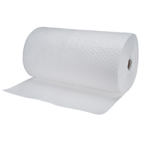 Industrial-Grade Fine Fibre Sorbent Rolls, Heavyweight, 150' L x 30" W, 70 gal. Absorbancy Helyx Safety & Industrial Supplies