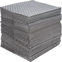 Industrial-Grade Fine Fibre Sorbent Pads, Universal, 15" x 17", 40 gal. Absorbancy Helyx Safety & Industrial Supplies