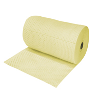 Industrial-Grade Fine Fibre Sorbent Rolls, Heavyweight, 150' L x 30" W, 70 gal. Absorbancy Helyx Safety & Industrial Supplies