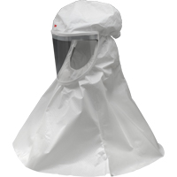Cagoule &eacute;conomique Versaflo, Grand/Moyen, Coiffe souple, Bavette Simple Helyx Safety & Industrial Supplies