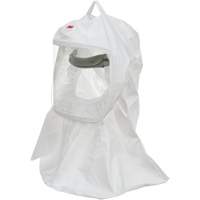 Cagoule Versaflo de haute durabilit&eacute; avec coiffe int&eacute;gr&eacute;e, Grand/Moyen, Coiffe souple, Bavette Simple Helyx Safety & Industrial Supplies