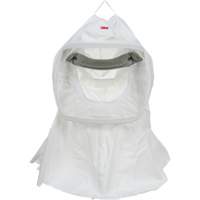 Cagoule Versaflo de haute durabilit&eacute; avec coiffe int&eacute;gr&eacute;e, Grand/Moyen, Coiffe souple, Bavette Simple Helyx Safety & Industrial Supplies