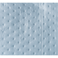 Premium Blue Bonded Sorbent Pads, Oil Only, 15" x 18", 30 gal. Absorbancy Helyx Safety & Industrial Supplies