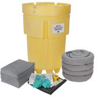 Premium Spill Kit, Universal, Overpack/Salvage Drum, 95 US gal. Absorbancy Helyx Safety & Industrial Supplies