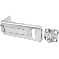 General Security Hardened Steel Hasp, Silver Helyx Safety & Industrial Supplies