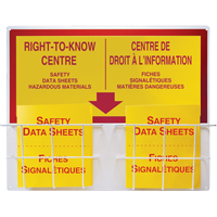 Basket Style Centre Boards, English & French, Binders Included Helyx Safety & Industrial Supplies