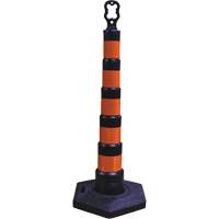 Grip N Go Trim Line Channelizers, 49" High, Black Helyx Safety & Industrial Supplies