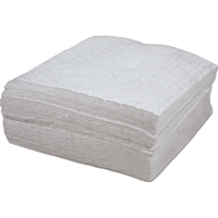 Premium Bonded Sorbent Pads, Oil Only, 15" x 18", 30 gal. Absorbancy Helyx Safety & Industrial Supplies
