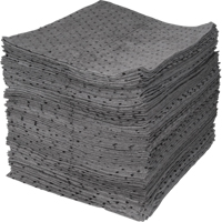 Premium Bonded Sorbent Pads, Universal, 15" x 17", 30 gal. Absorbancy Helyx Safety & Industrial Supplies