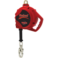 Rebel Self-Retracting Lifeline, 20', Galvanized Steel, Swivel Helyx Safety & Industrial Supplies