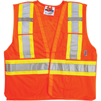 Vestes de s&eacute;curit&eacute; pour la circulation, Orange haute visibilit&eacute;, Moyen/Petit, Polyester Helyx Safety & Industrial Supplies